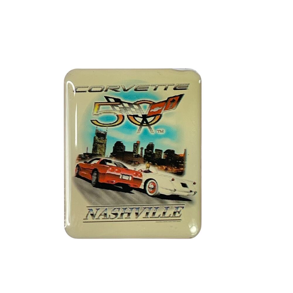 2003 Corvette 50th Anniversary Nashville Hat Lapel Pin Rare